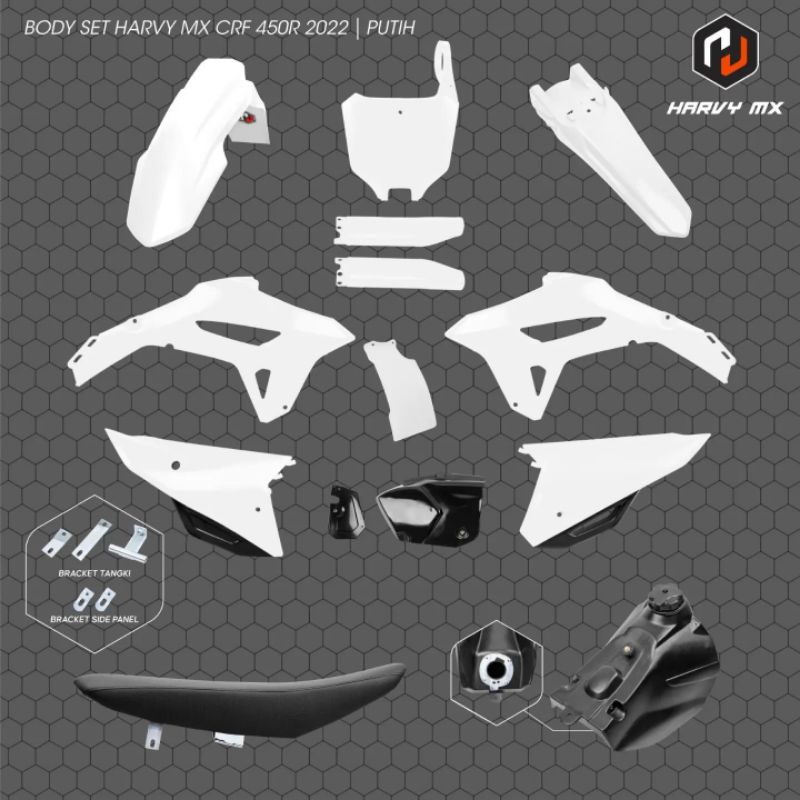 BODY FULL SET HRV CRF 450R PNP CRF 150 L - PUTIH