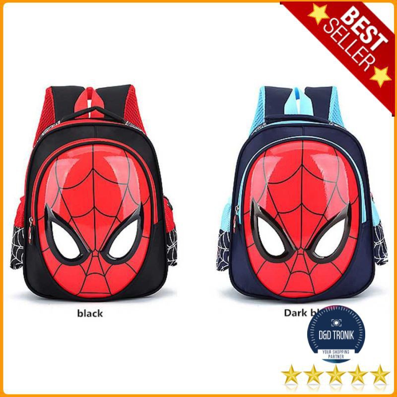 KAFVNIE Tas Ransel Sekolah Anak Backpack Model Spiderman Tipe 1801 Grab Medan