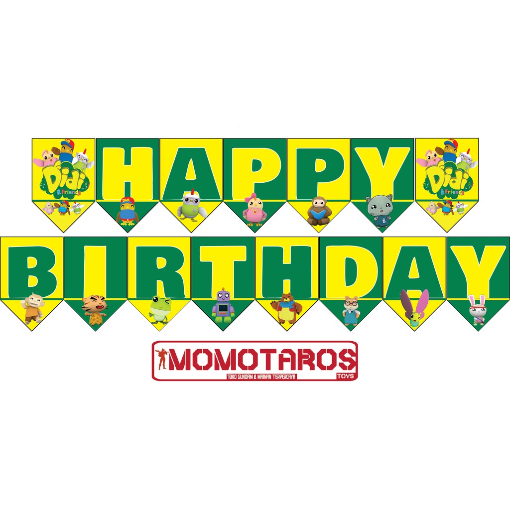 Banner HBD Didi and friends set
