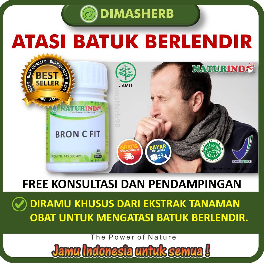 Obat Sesak Nafas Berdahak Batuk Kering Berlendir Alergi Dingin Debu Sinusitis Rhinitis Amandel Menaun Obat Asma Obat TBC Bronkitis Obat Jamu Herbal BPOM HALAL MUI Gangguan Pernafasan Alergi Debu Obat Gurah Paru Paru Herbal BRON C FIT NATURINDO YOGYAKARTA-BATUK BERLENDIR