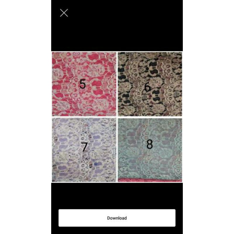 Brokat Renda Two Tone