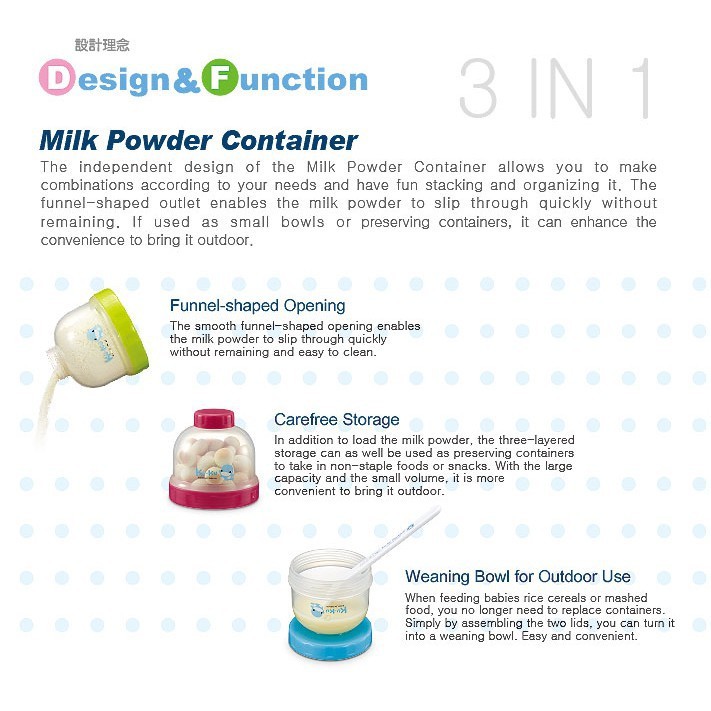 Milk Container Susu Kuku Duckbill KU5465A / Tempat Susu Bubuk