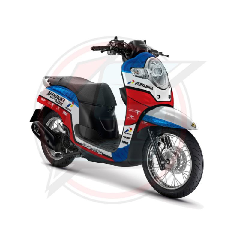 Decal honda scoopy Mandalika Racing team full body