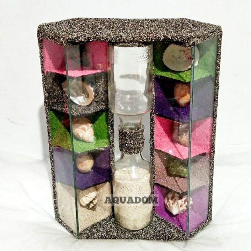 JAM PASIR GAYA MEDITERANIA CANGKANG KERANG ASLI LAUT