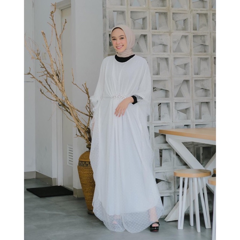 Nayla Kaftan Swarov| Kaftan Wanita Kondangan | Kaftan Mewah | Kaftan Jumbo | Kaftan Premium |