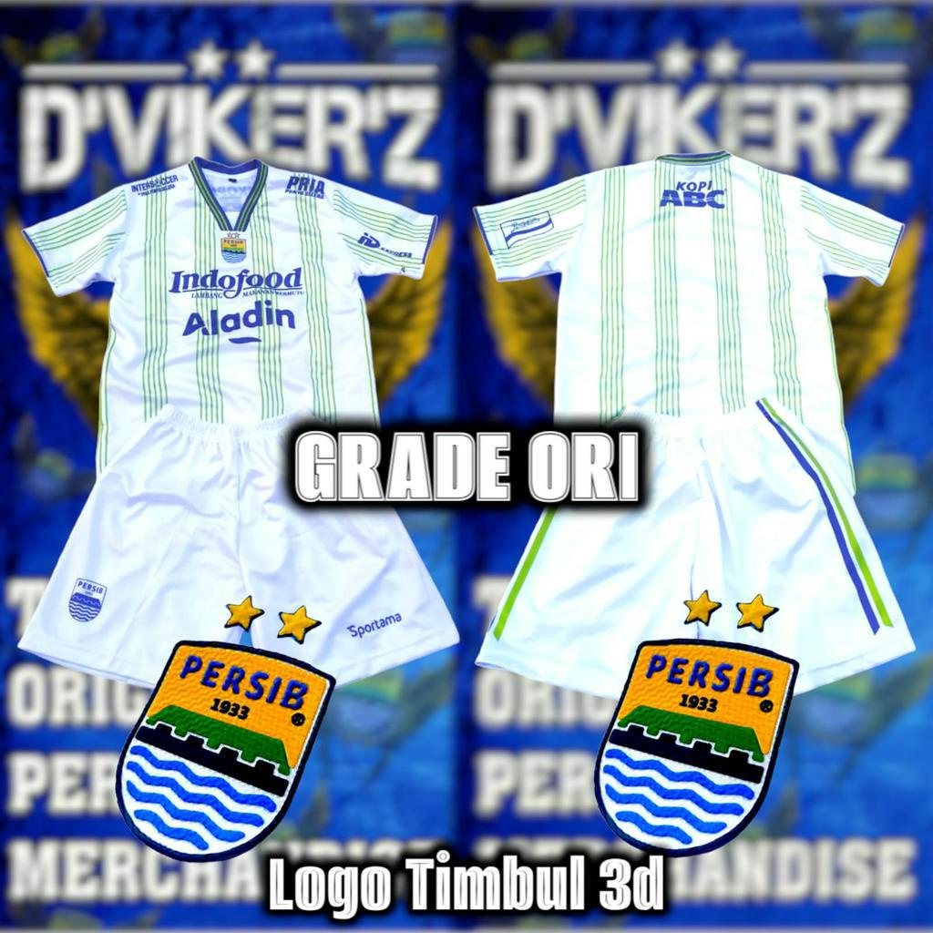 TERBARU baju bola setelan anak persib murah 2022 2023 bisa pakai nama GRADE OR1