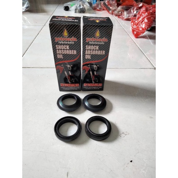 Seal Shock Depan+Seal Debu+Oli Shock Vixion