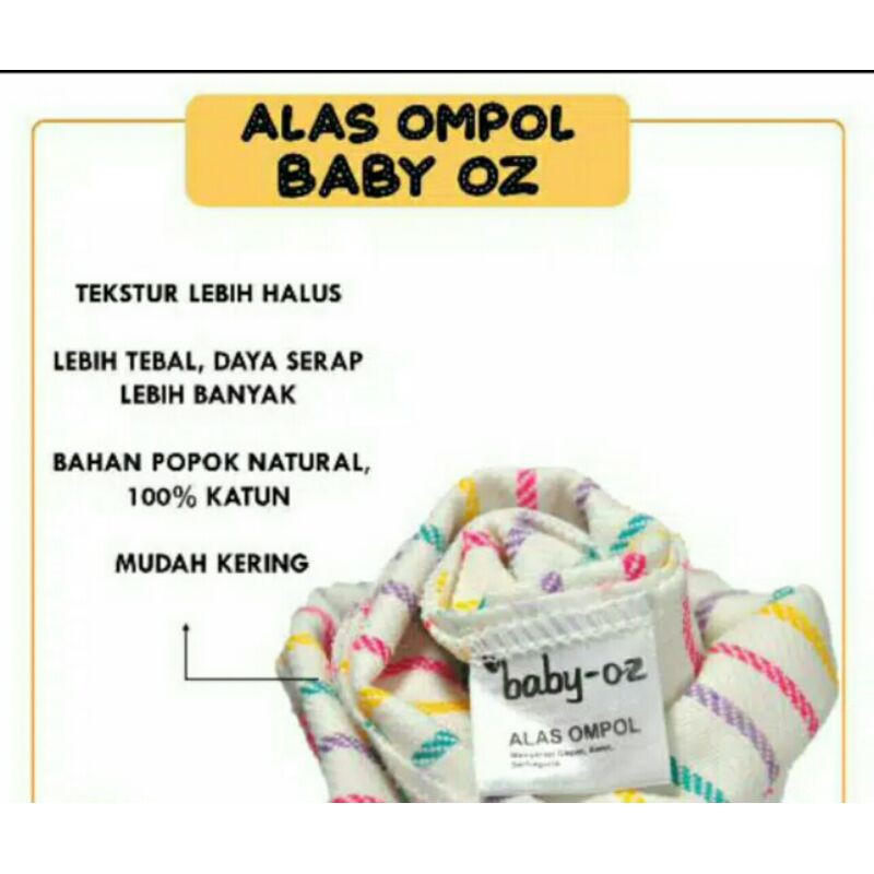 ALAS OMPOL BABY OZ LURIK PELANGI