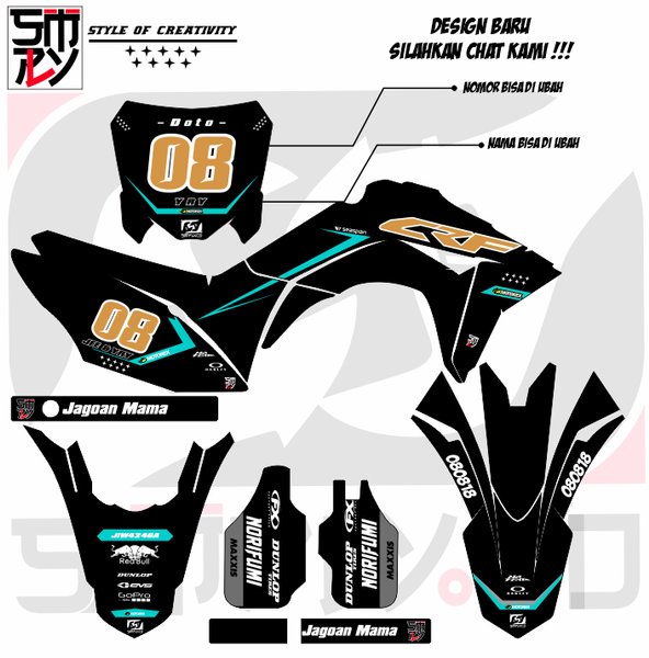 Decal Dekal Stiker Sticker Motor CRF 150 L Bebas Design