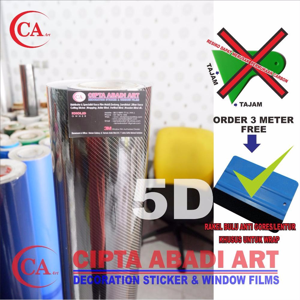 Terlaris Stiker Carbon 5d High Quality Kami Termurah Shopee