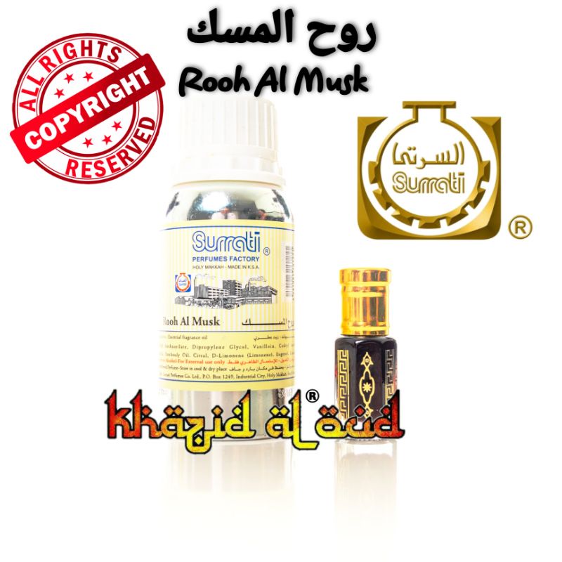 Khazid Al Oud - Parfum Rooh Al Musk Surrati Original | Parfum Surrati Original