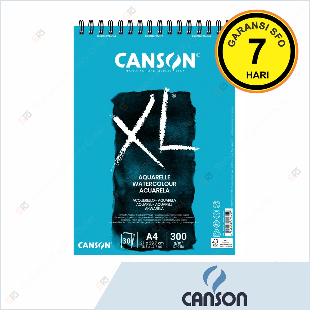 

Canson XL Aquarelle A4 300g - 30 sheets