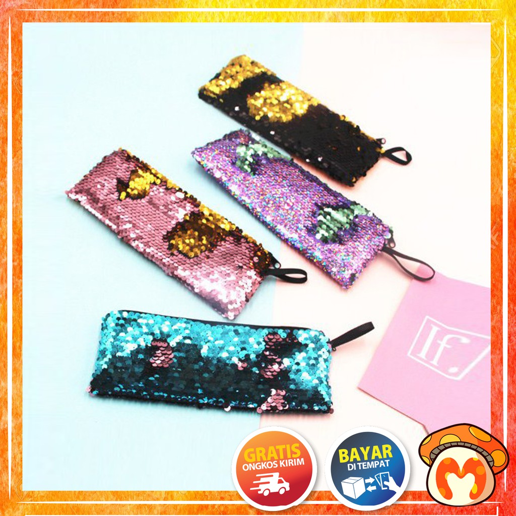 

FYG OSM KOTAK PENSIL MANIK SEQUIN / STATIONARY LUCU / PENCIL CASE