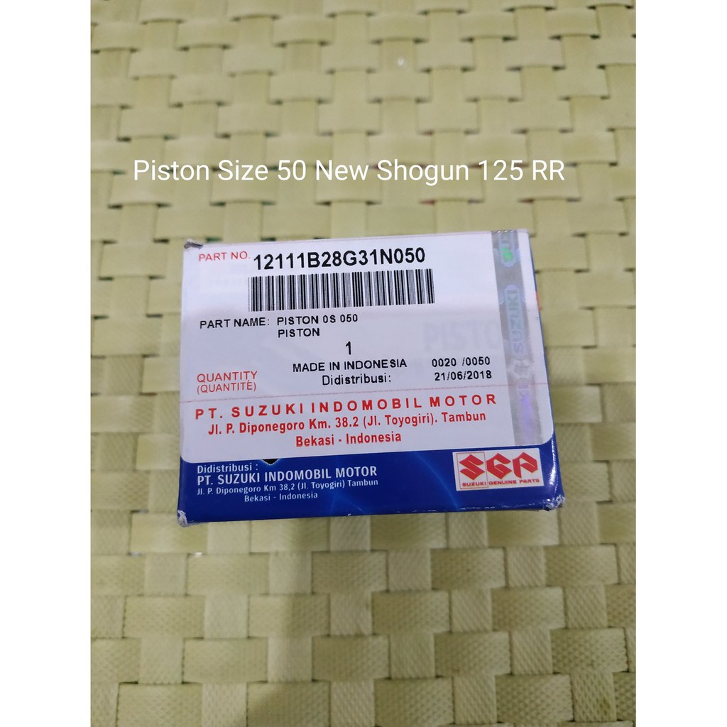 FADA -  Piston New Shogun 125RR atau Shogun FL125 size 50