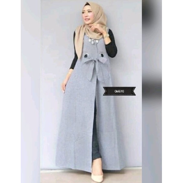 cardy sfs oneto katun cardigan long cardi outer vest lengan panjang simple polos elegan pesta kerja