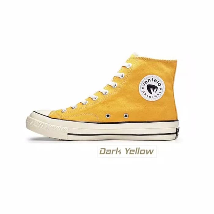  SEPATU  SNEAKERS VENTELA  BTS HIGH  YELLOW  BACK TO 70 s HC 