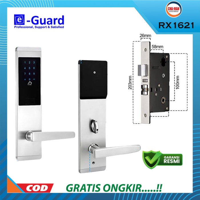 Kunci Pintu - E-Guard Smart Digital Door Lock Kunci Pintu Slim Eguard Bluetooth