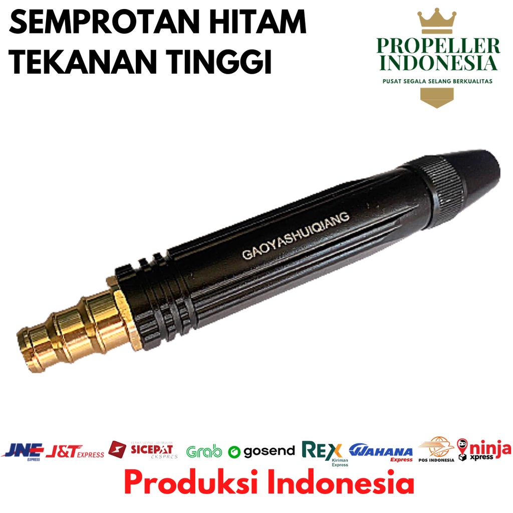 Semprotan Cuci Motor Mobil Tekanan Tinggi Hitam Semprotan 1/2-3/4 Inch