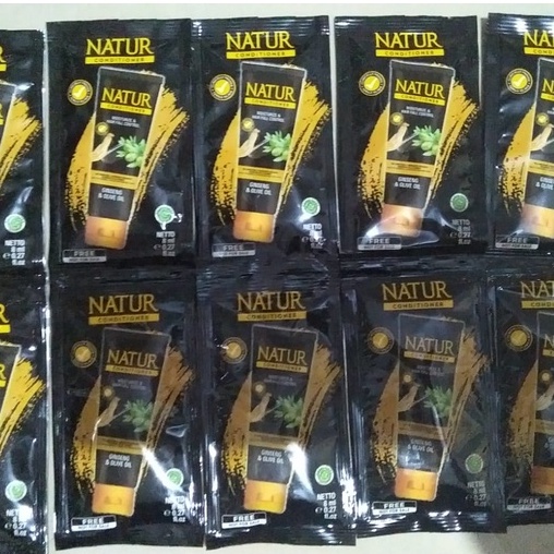 ⭐BAGUS⭐ NATUR HAIR MASK / SHAMPOO | Masker Rambut Ginseng / Aloe / Olive Sachet