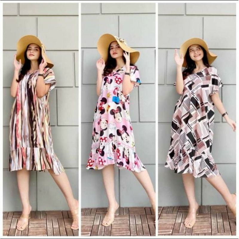 DRESS POPPY / POPYY DRESS / BANYAK WARNA DRESS POPPY