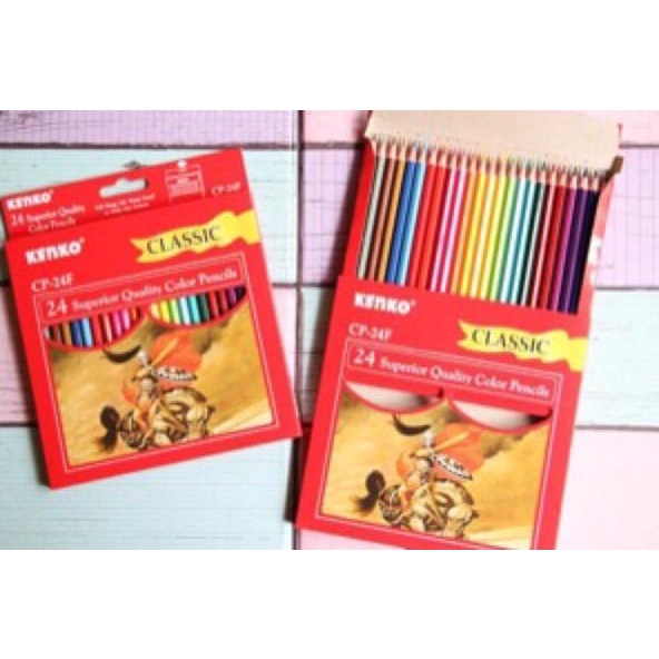 

Model Baru Pensil 24 Warna Kenko Panjang atk