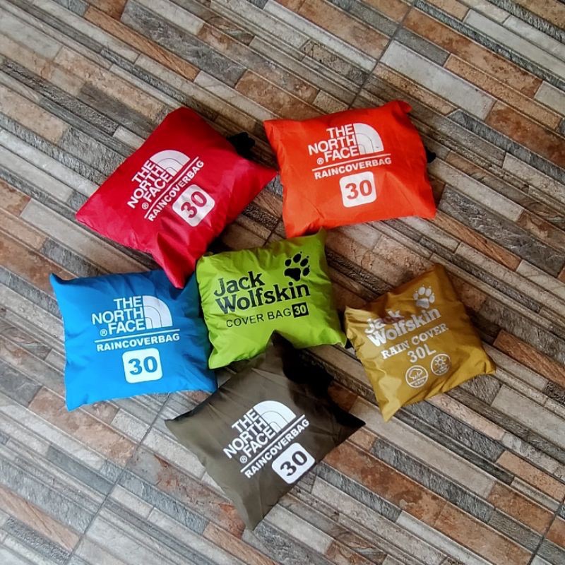 Cover Bag 30 Liter JACK WOLFSKIN - Pelindung Tas 30 Liter - Rain Cover Bag 30 liter JACK WOLFSKIN