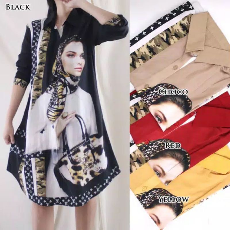 kemeja tunik Lv