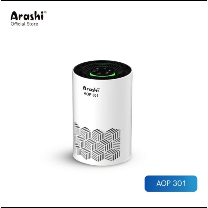 air purifier ARASHI AOP 301 - portable rechargrable - 3 kali filterisasi