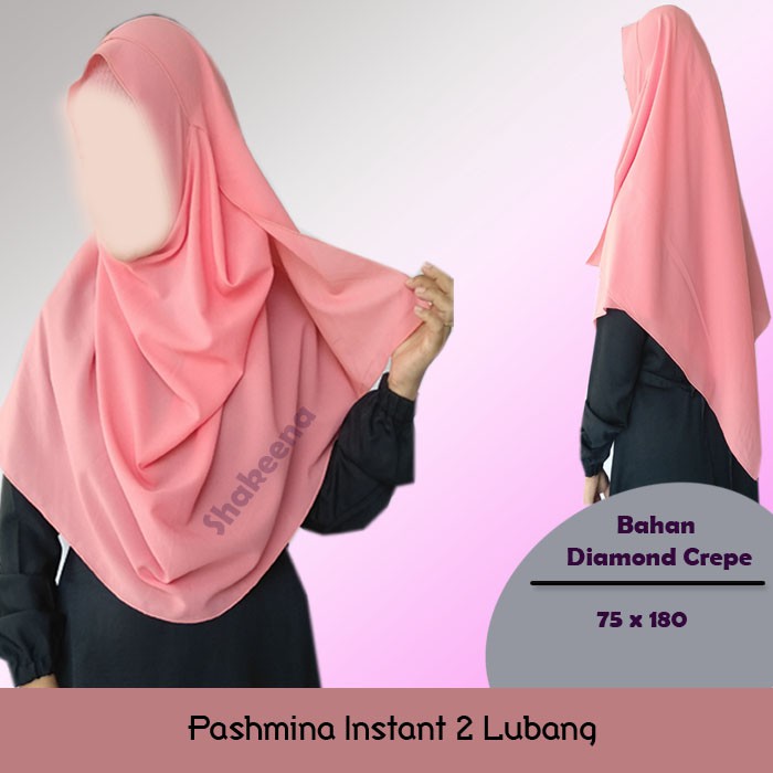 Pashmina instant ukuran L / pastan diamond