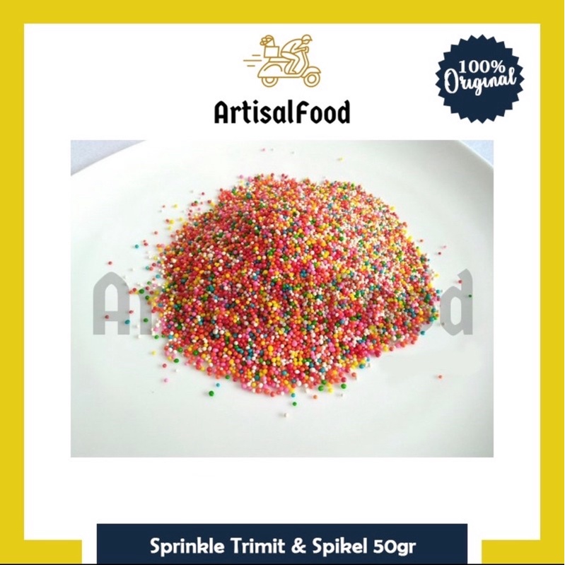 

SPIKEL WARNA WARNI 50gr topping cake sprinkle trimit