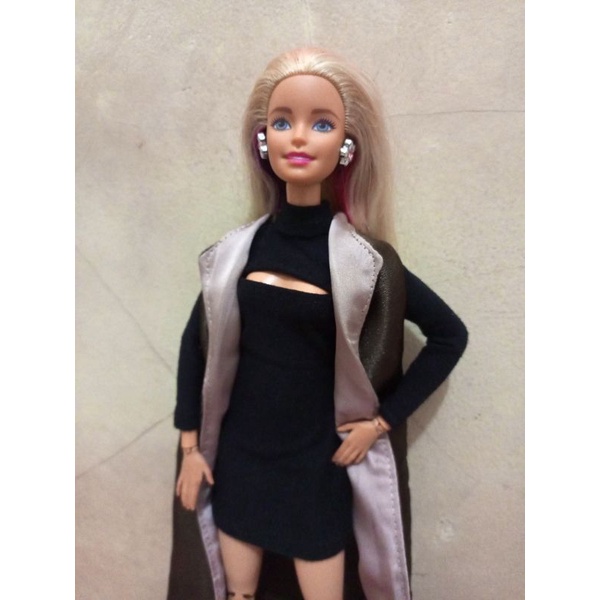 Baju Barbie-Paket Gaun & Rompi Jas, Warna Hitam & Coklat Tua, Bisa Satuan, Koleksi Terbatas Handmade