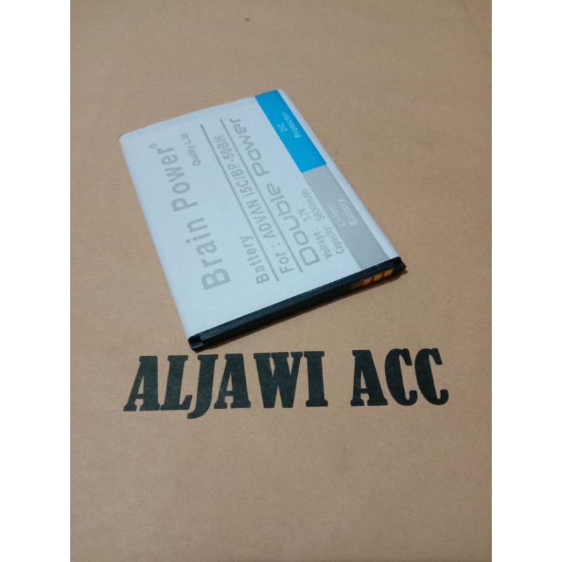 Double Power Battery Batre Baterai Advan i5C Atau BP-50BH Brain Power