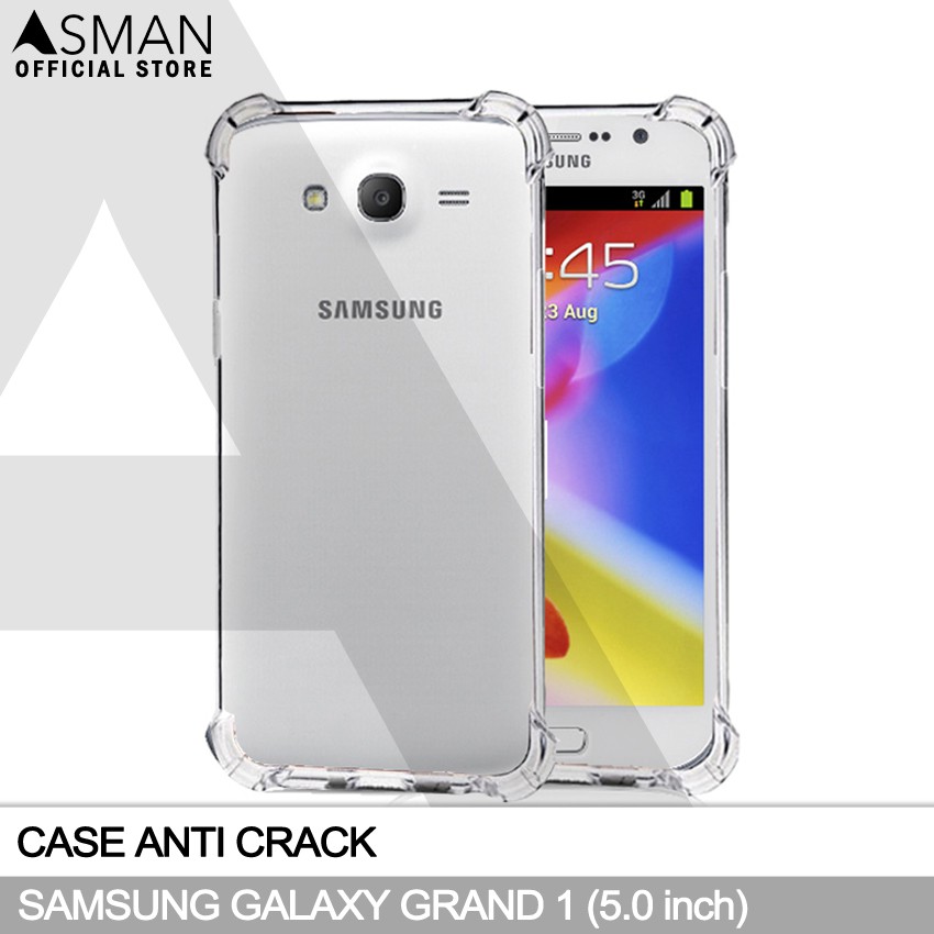 Anti Crack Samsung Galaxy Grand 1 (5.0&quot;) | Soft Case Anti Bentur - Clear