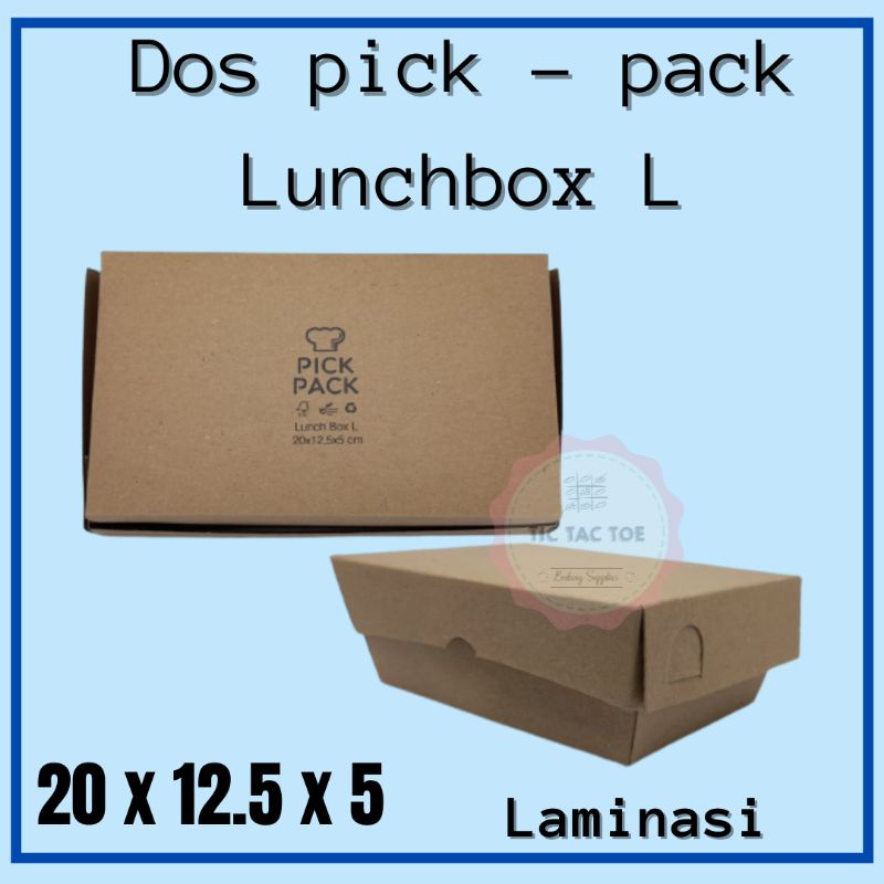 lunchbox L/dos lunchbox /dos coklat /kotak makan/isi 10pcs