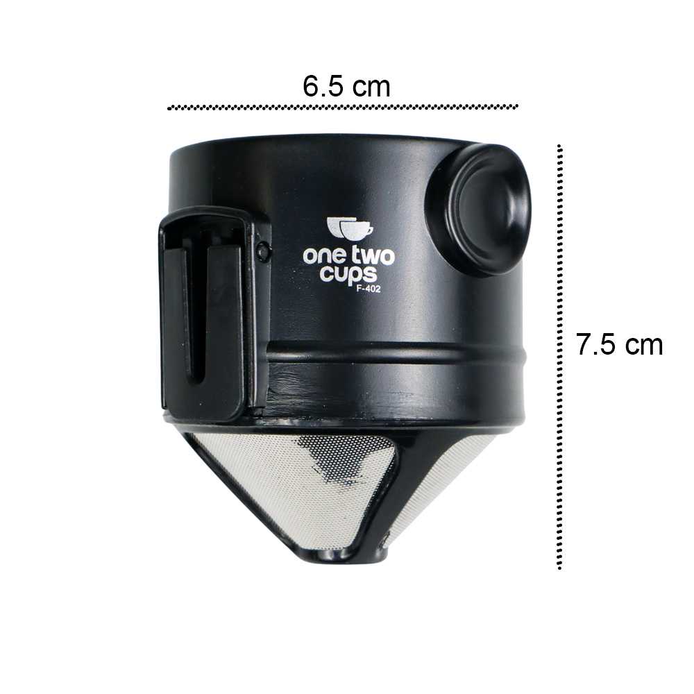 TD-DPR One Two Cups Filter Penyaring Kopi Portable Cone Coffee Dripper F-402