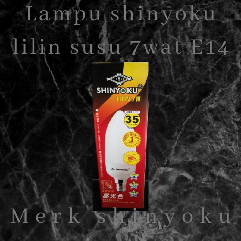 LAMPU SHINYOKU LILIN SUSU 7WATT E14