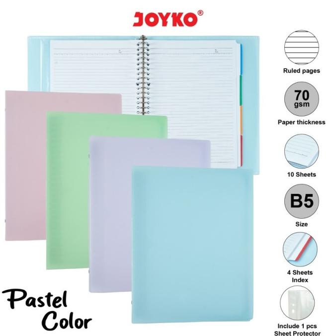 

BISA COD Binder Note Joyko B5-MHPT-143 (pastel) NEW Kode 591