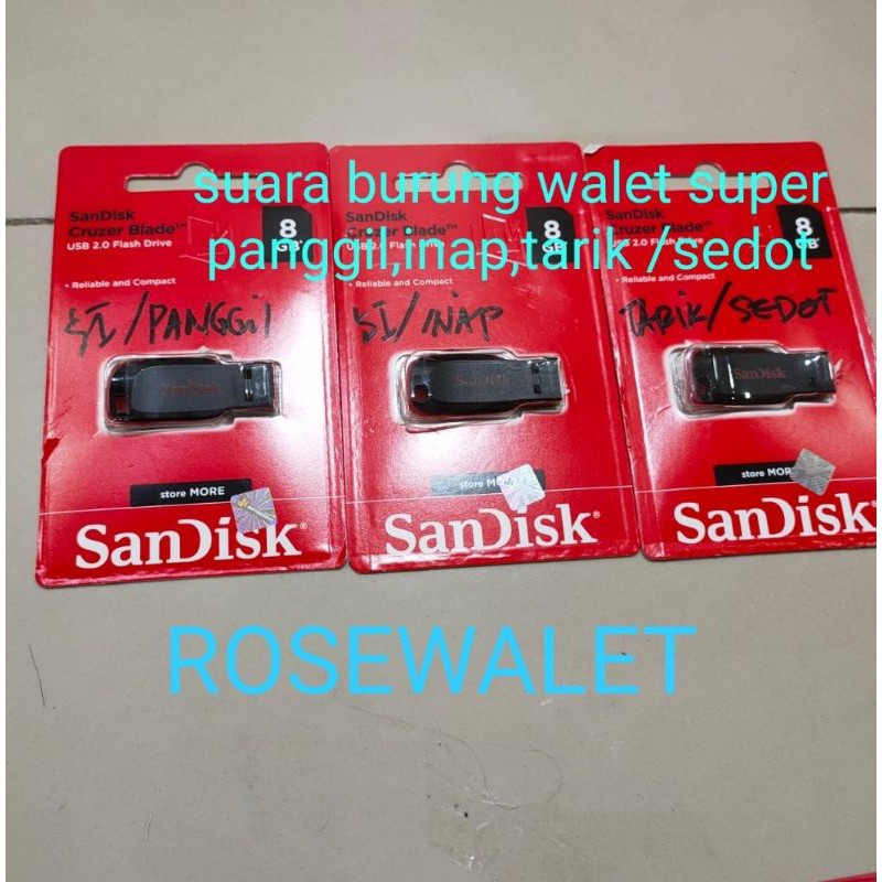 PROMO SUARA BURUNG WALET SUPER 3 USB PANGGIL,INAP,TARIK/SEDOT