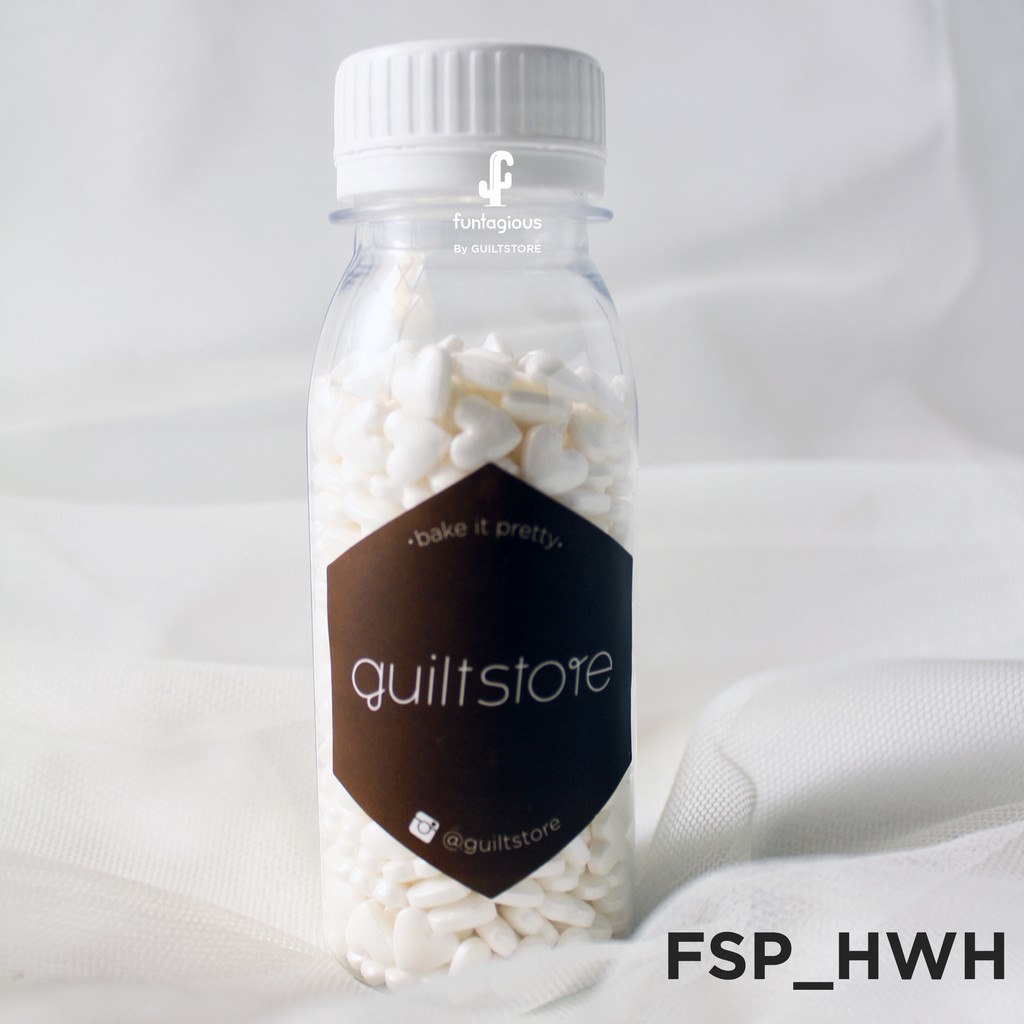

FSP_HWH Hiasan Kue Heart/Hati White Sugar Sprinkle Gula