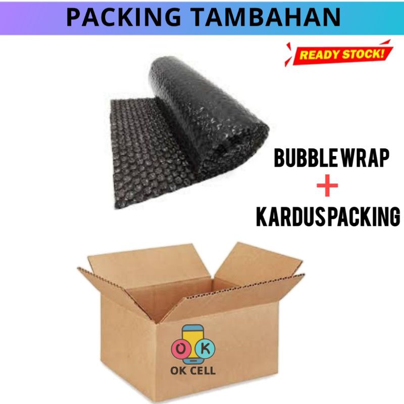 DUS PACKING TAMBAHAN KOTAK KARDUS BUBBLE WRAP