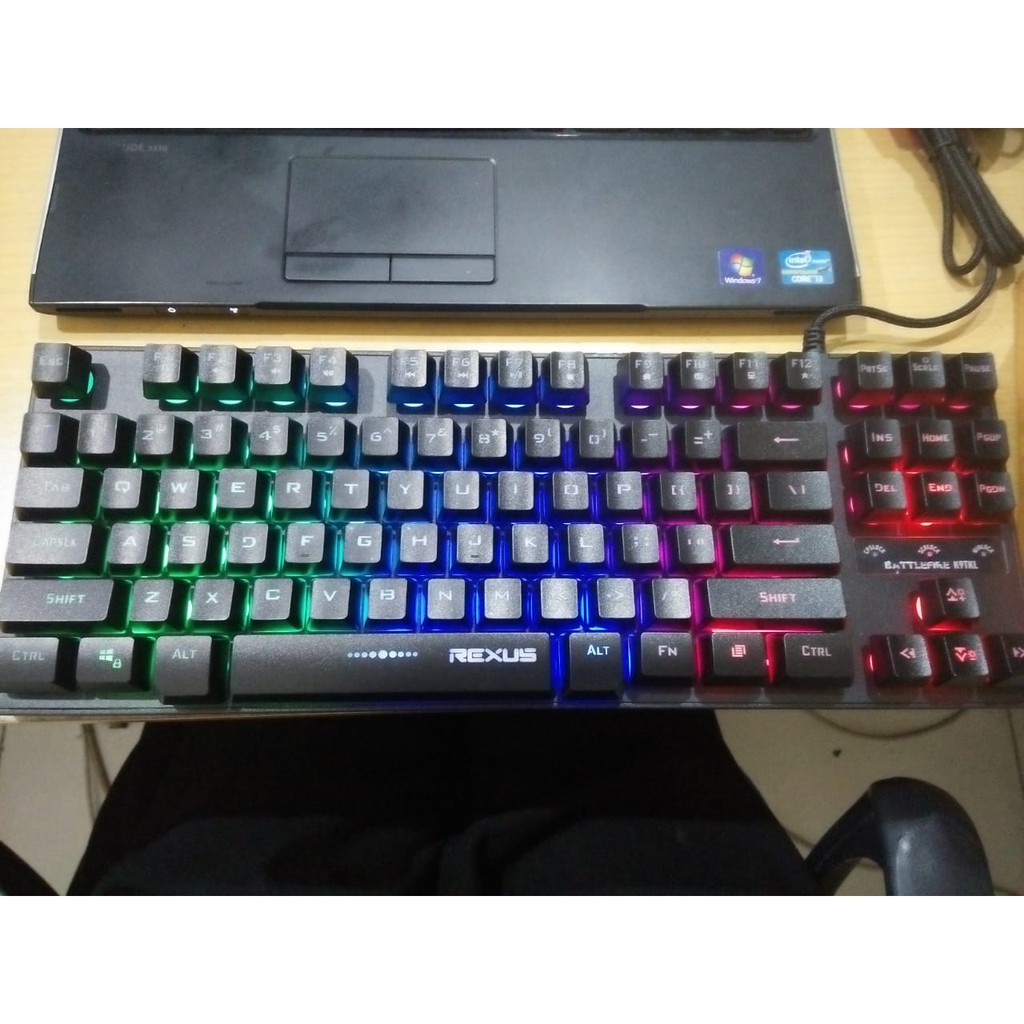 Keyboard Gaming Rexus Battlefire K9TKL Backlight / K9 TKL Fortress - Silver