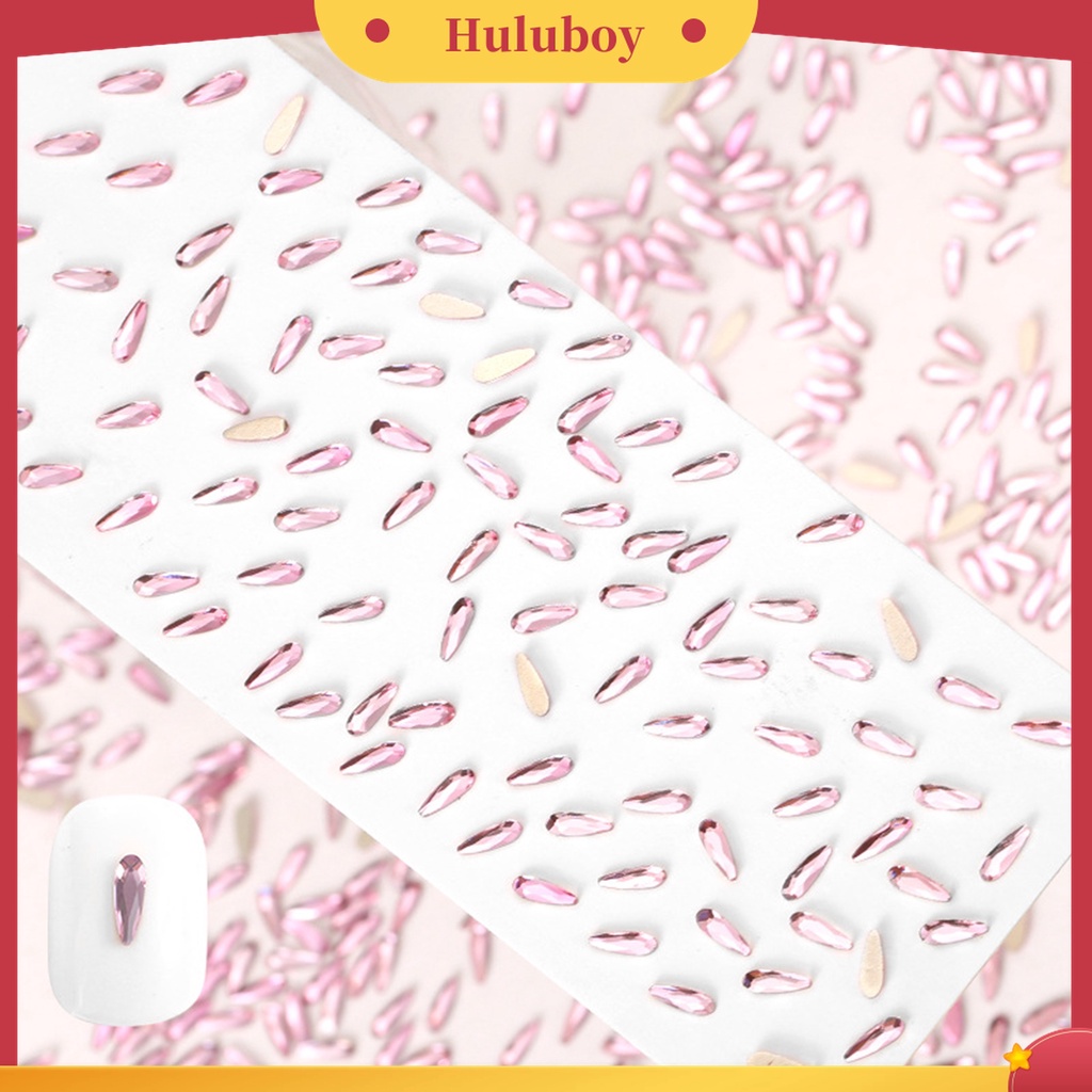 Huluboy Huluboy♡ 50 Pcs Ornamen 3D Bentuk Irregular Bahan Resin Warna Pink Untuk Dekorasi Nail Art