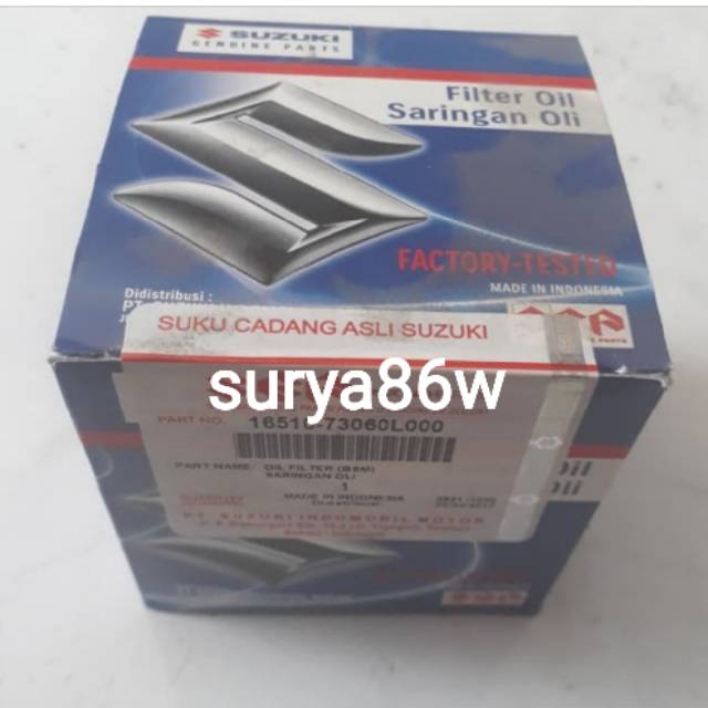 filter oli carry extra filter oli carry st100 filter oli katana filter oli futura filter oli baleno
