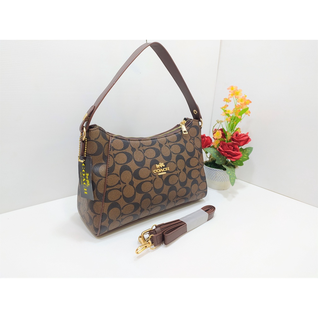 Tas luxury wanita co*ach saphire in signature/Tas selempang &amp; Bahu wanita semi original Bag