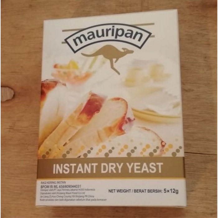 

Instant Dry Yeast Mauripan Ragi Instant 5x12gr