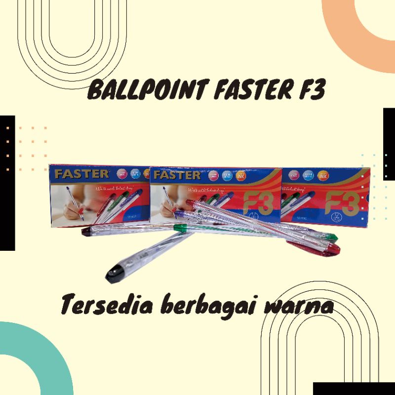 

(12 pcs) Ballpoint Faster F3