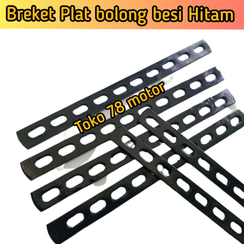 Jual Breket Plat Bolong Besi Hitam Serbaguna Shopee Indonesia 1727