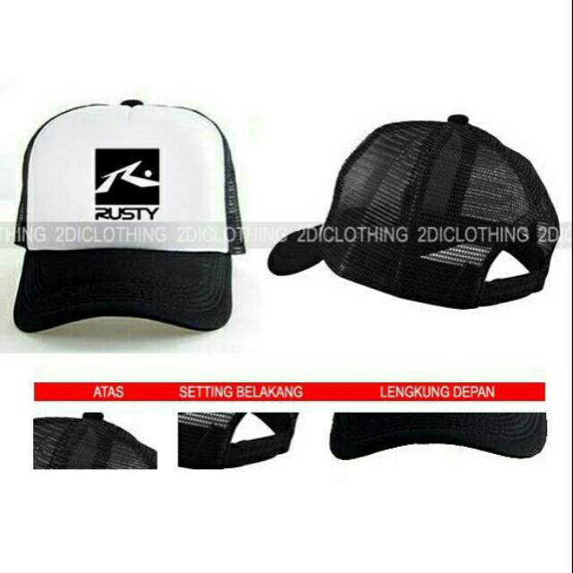 Topi trucker custom rusty