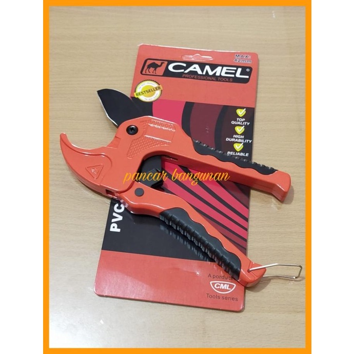 

GUNTING PIPA HITAM CAMEL 42MM - GUNTING PIPA PVC HITAM CAMEL 42 MM - G
