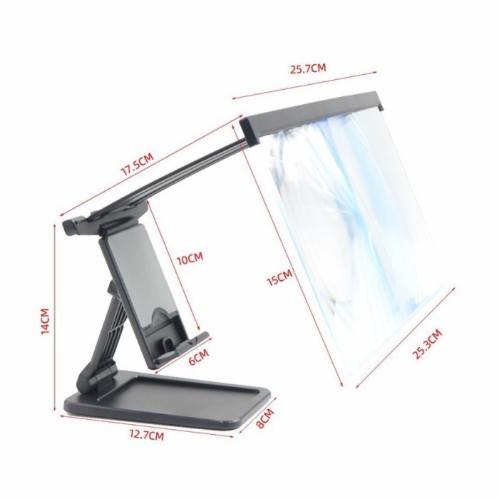 Pembesar Layar HP - 3D Enlarge Screen F3 Bracket Stand